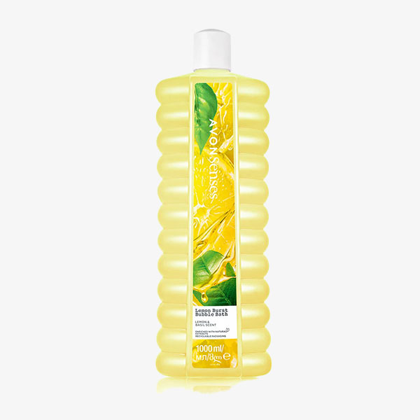 Avon Lemon Burst Bubble Bath - Lemon & Basil Scent - 1000ML