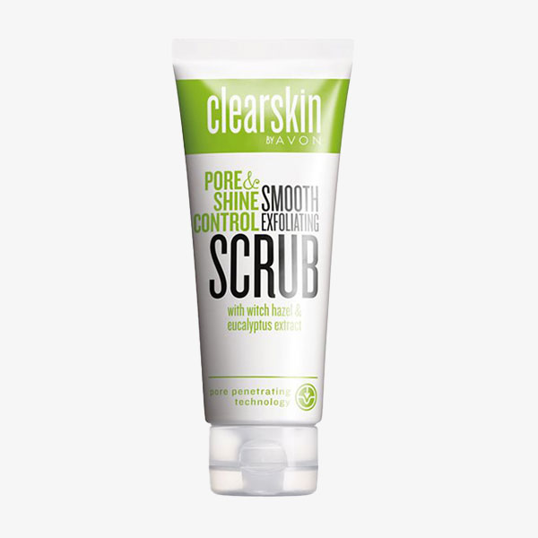 Avon Clearskin Pore & Shine Control Smooth Exfoliating Scrub - Witch Hazel & Eucalyptus Extract - 75ML